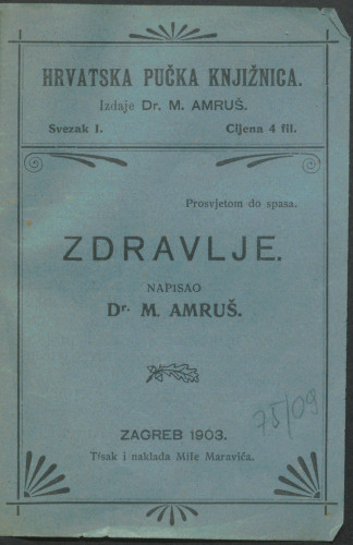 Zdravlje / napisao M. [Milan] Amruš